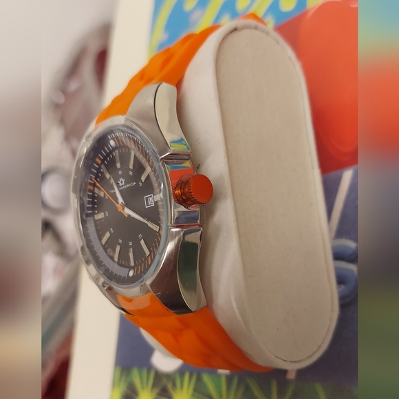 Time America Mens Japan Movement Stainless Steel Quartz Watch With New Battery - Picture 2 of 9